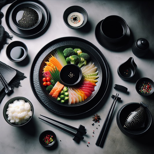 黒い食器を使いこなす!見栄えの良い食卓アレンジ術