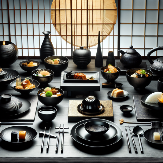 「黒い魔法」で食卓を彩る―黒和モダン食器で日本の味を深める